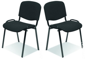 Dwa krzesła  ciemno szare - 0387