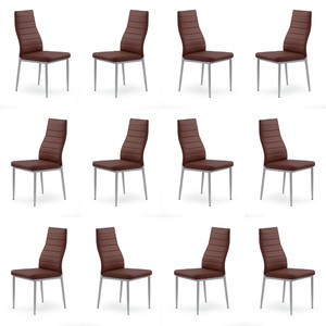 Dwanaście krzeseł ciemno brązowych - 2021