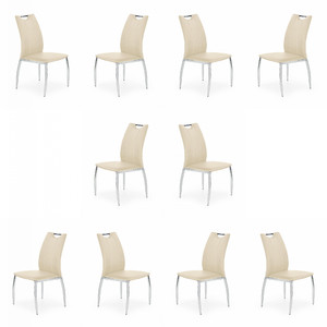 Dziesięć krzeseł beżowych - 4816