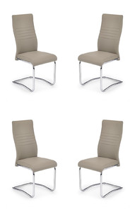 Cztery krzesła cappuccino - 7244