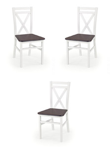 Trzy krzesła białe olcha - 1258