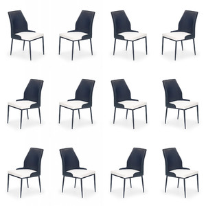 Dwanaście krzeseł biało-czarnych - 7589
