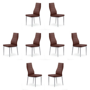 Osiem krzeseł ciemno brązowych - 2021