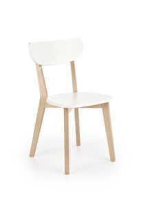 Krzesło BUGGI naturalny / biały  - Halmar