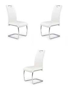 Trzy krzesła białe - 0114
