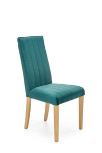 Krzesło DIEGO 3 dąb miodowy / tap. velvet pikowany Pasy - MONOLITH 37  - Halmar
