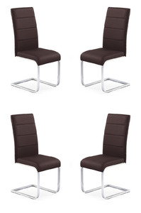 Cztery krzesła brązowe - 4731