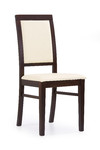 Krzesło SYLWEK1 ciemny orzech, ecoskóra /CAYENNE1112  - Halmar