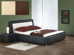 SAMANTA P łóżko z pojemnikiem kolor: brązowo-beżowy / tap. ECO SKAY "108/B1"  - Halmar