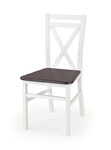 DARIUSZ 2 krzesło biały / ciemny orzech  - Halmar