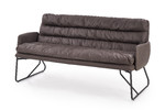 FASSI XL sofa, stelaż - czarny, tapicerka - ciemny popiel  - Halmar