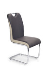 Krzesło K184 ciemny brąz/champagne  - Halmar