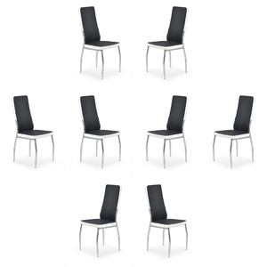 Osiem krzeseł czarnych białych - 0053