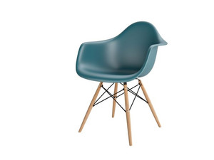 Krzesło P018W PP navy green drewniane  nogi - d2design