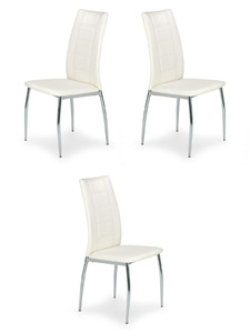 Trzy krzesła białe - 6576