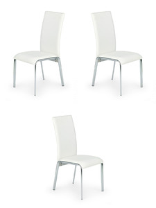 Trzy krzesła białe - 6453