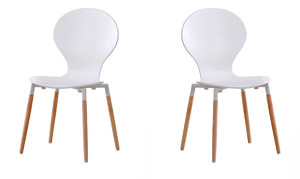 Dwa krzesła białe - 3123