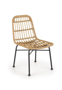 Krzesło K401 czarny / naturalny  - Halmar