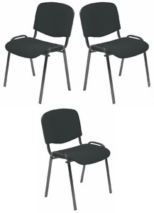 Trzy krzesła  czarne - 0110