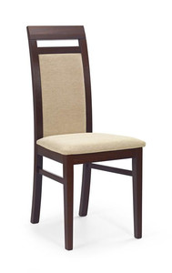 ALBERT krzesło ciemny orzech / tap: Torent Beige  - Halmar