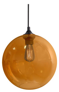 Edison Lampa Wisząca 25 1x60w E27 Bursztynowy + Żarówka - Candellux
