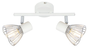 Fly Lampa Sufitowa Listwa 2x40w E14 Biały/Chrom - Candellux