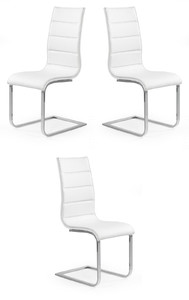 Trzy krzesła białe ekoskóra - 2026