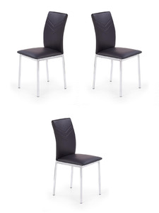Trzy krzesła czarne - 6712