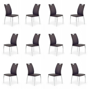 Dwanaście krzeseł brązowe - 4892