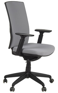 Krzesło biurowe obrotowe z wysuwem siedziska KB-8922B-S/SZARY, fotel biurowy - Stema