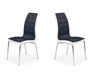 Dwa krzesła czarno - białe - 4786