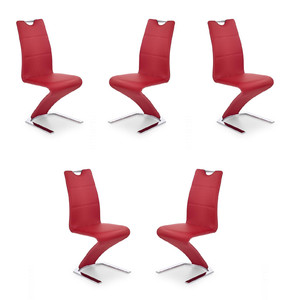 Pięć krzeseł czerwonych - 7381
