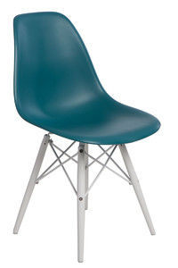 Krzesło P016W PP navy green/white - d2design