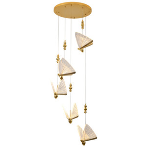 Lampa wisząca BEE LAMP 5 LED złota 45 cm Step Into Design
