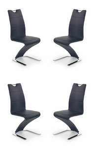 Cztery krzesła czarne - 4915