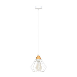 HOFMAN 1 WHITE 271/1 druciak lampa wisząca miedziane elementy regulowana wysokość