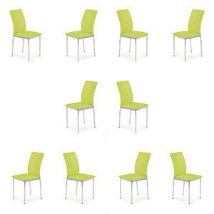 Dziesięć krzeseł lime green - 7039