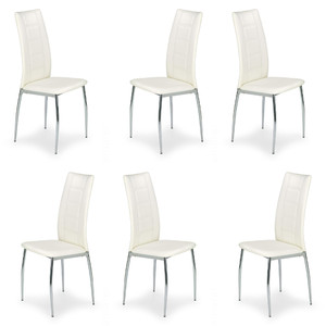 Sześć krzeseł białych - 6576