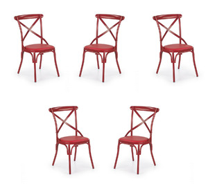 Pięć krzeseł czerwonych - 0480