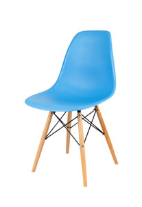 Sk Design Kr012 Niebieskie Krzesło Buk