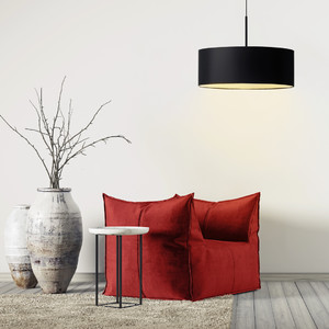 Lampa wisząca do salonu SINTRA fi - 50 cm - kolor czarny - Lysne
