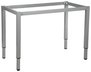 Stelaż ramowy regulowany na wysokość, 136x66 cm - noga o przekroju kwadratowym. Do stołu lub biurka. - Stema