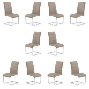 Dziesięć krzeseł cappucino - 1098