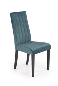 Krzesło DIEGO 2 czarny / tap. velvet pikowany Pasy - MONOLITH 37  - Halmar