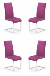 Cztery krzesła fioletowe - 4795