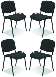 Cztery krzesła  ciemno szare - 0387