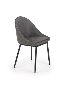 K406 krzesło ciemny popielaty  - Halmar