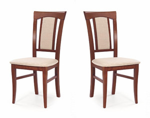 Dwa krzesła tapicerowane  czereśnia antyczna II - 0855
