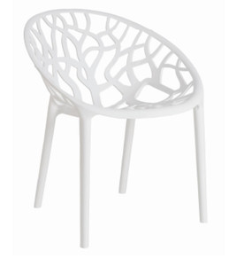 Krzesło Coral White Glossy - d2design