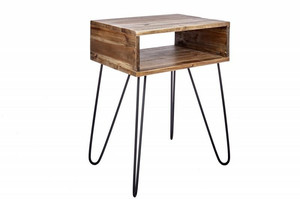 INVICTA stolik SCORPION 40 cm akacja - lite drewno, metal - king home